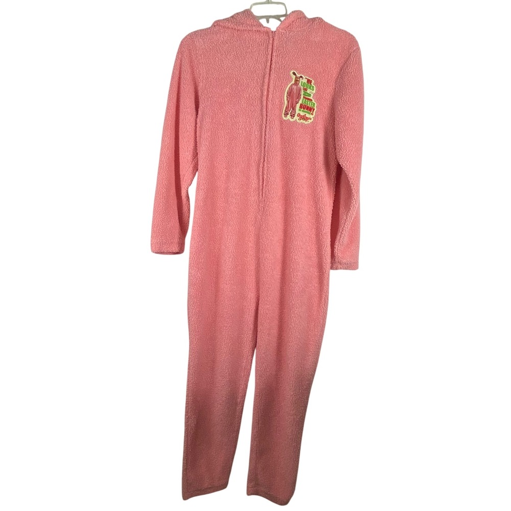 A Christmas Story Pink Bunny Sherpa Fleece Hooded Union Suit Ralphie Costume